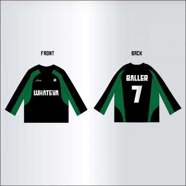 black and green ballers jersey longsleeve