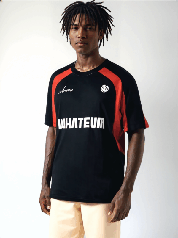 Black and Red Short-Sleeved Ballers Jersey