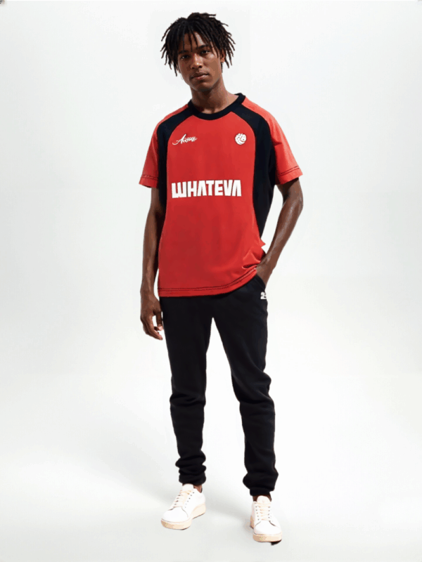 Red and Black Short-Sleeved Ballers Jersey