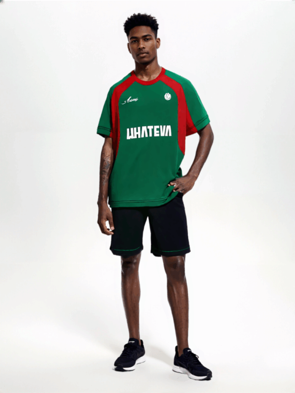 Green and Red Short-Sleeved Ballers Jersey