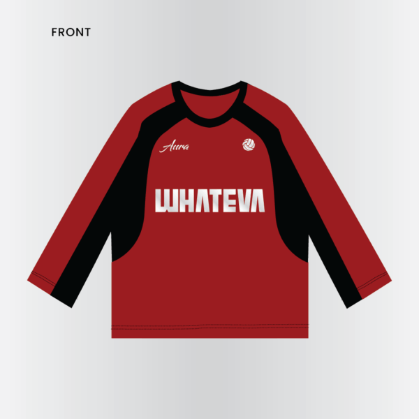Red and Black Long-Sleeved Ballers Jersey