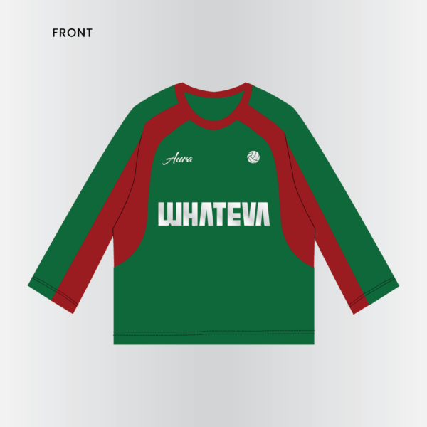 Green and Red Long-Sleeved Ballers Jersey