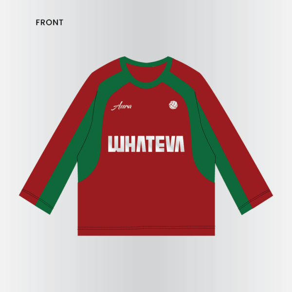Red and Green Long-Sleeved Ballers Jersey