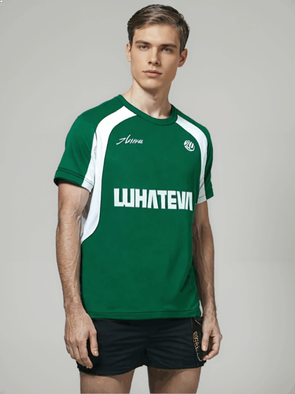 Green and White Short-Sleeved Ballers Jersey